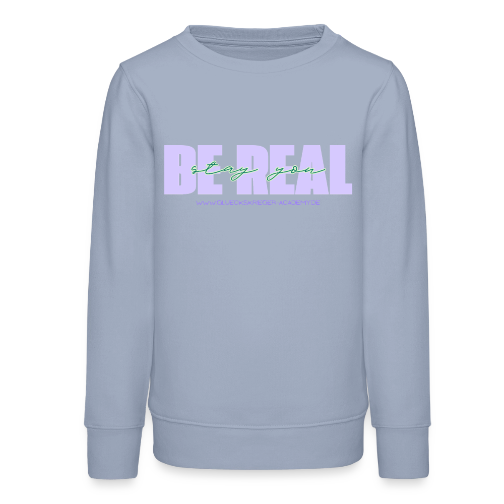Glückskrieger Teens Pullover – BE REAL - lavender-violet