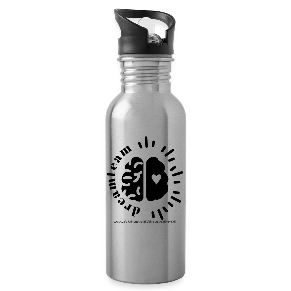 Glückskrieger Trinkflasche – Dreamteam - silver