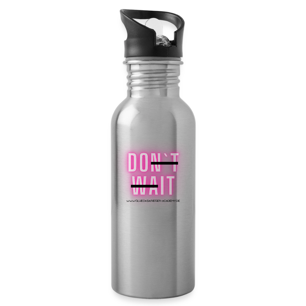 Glückskrieger Trinkflasche – Do it - silver