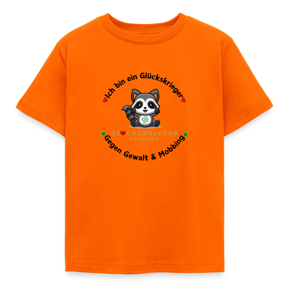 Glückskrieger Kinder T-Shirt – Mut & Selbstvertrauen - orange