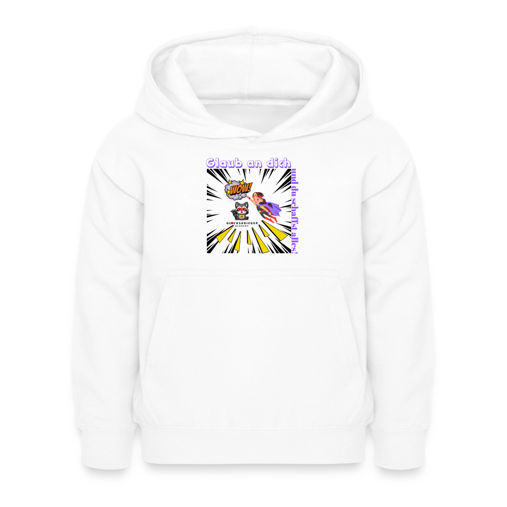 Glückskrieger Hoodie – Stark & Mutig - white