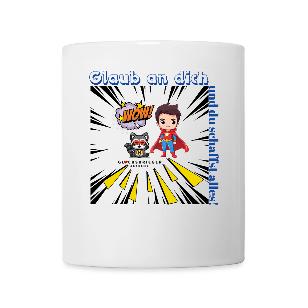 Glückskrieger Tasse – Dein täglicher Begleiter - white