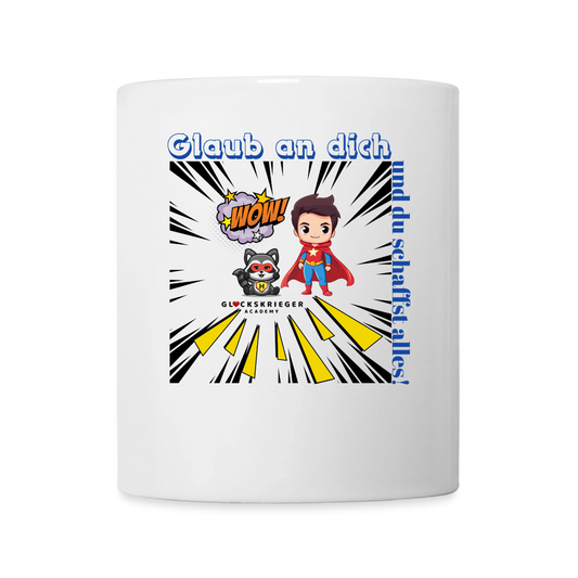 Glückskrieger Tasse – Dein täglicher Begleiter - white