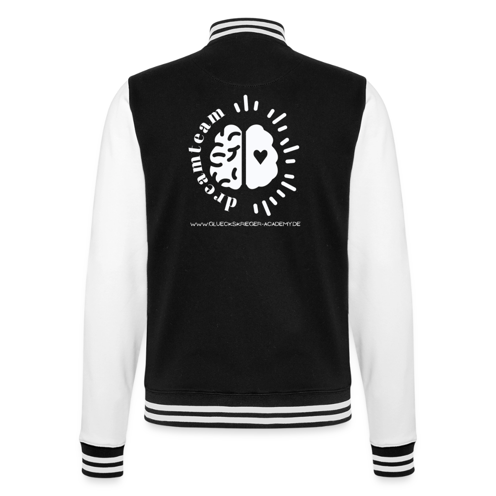 College Jacke – Team Glückskrieger - black/white