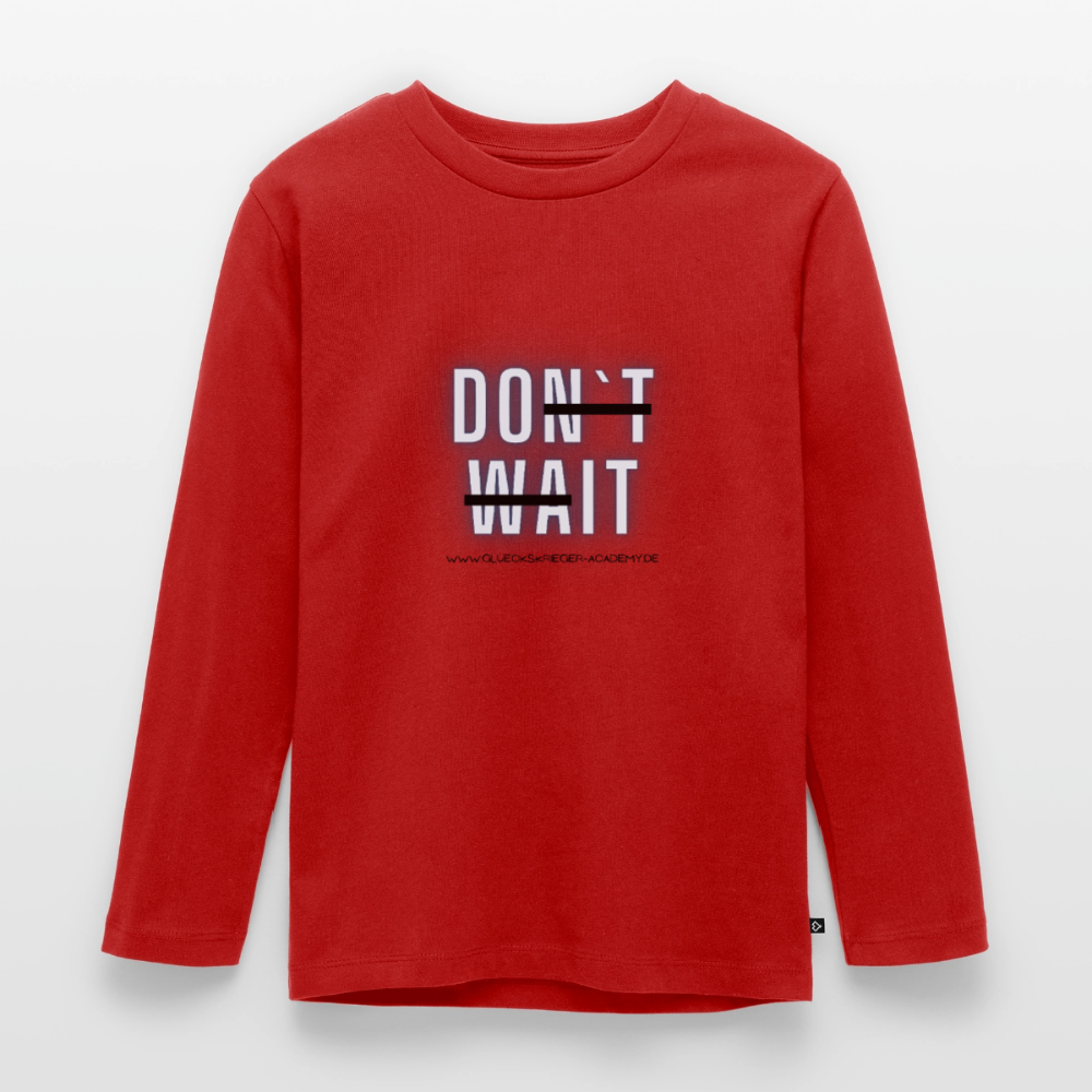 Langarmshirt für kleine Glückskrieger-Do it - red