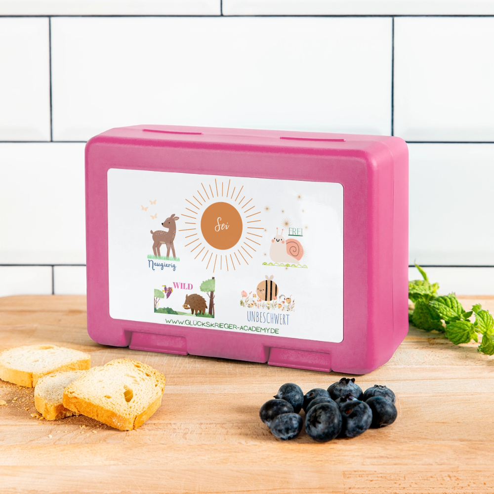 Kinder Lunchbox – Mut & Selbstvertrauen für jeden Tag - pink