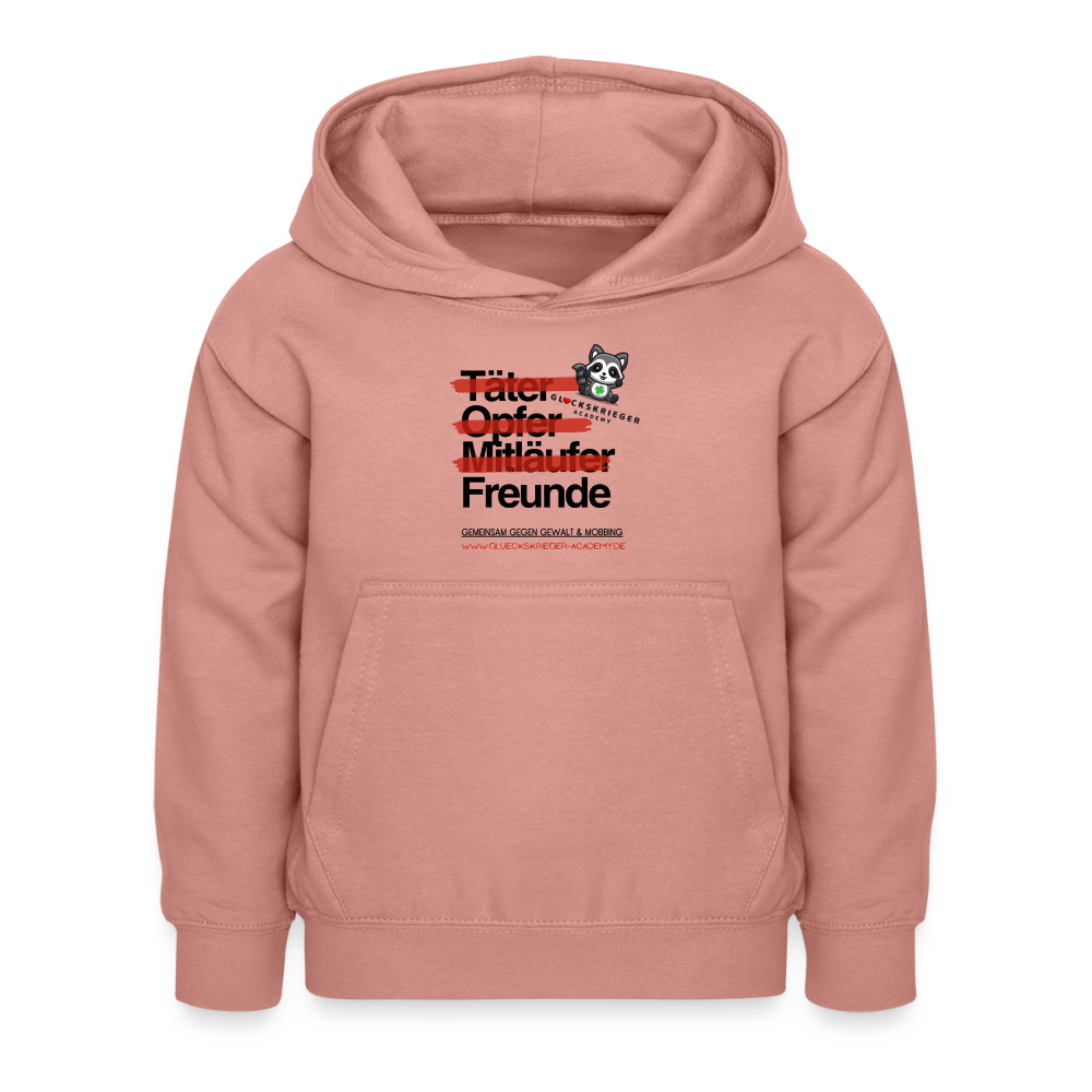 Glückskrieger Hoodie – Freunde - dusky rose