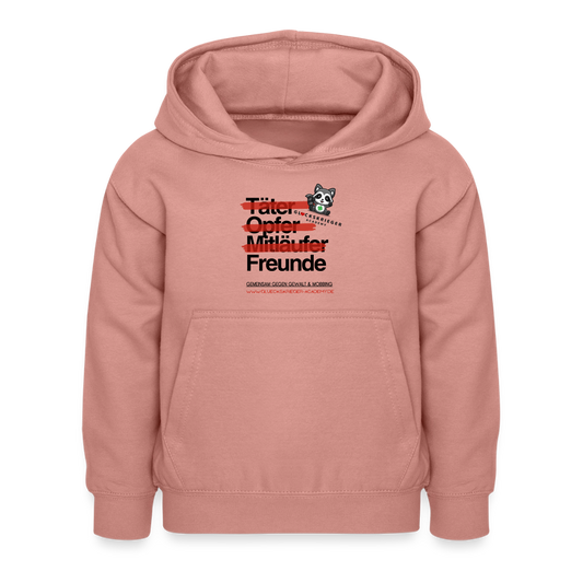 Glückskrieger Hoodie – Freunde - dusky rose