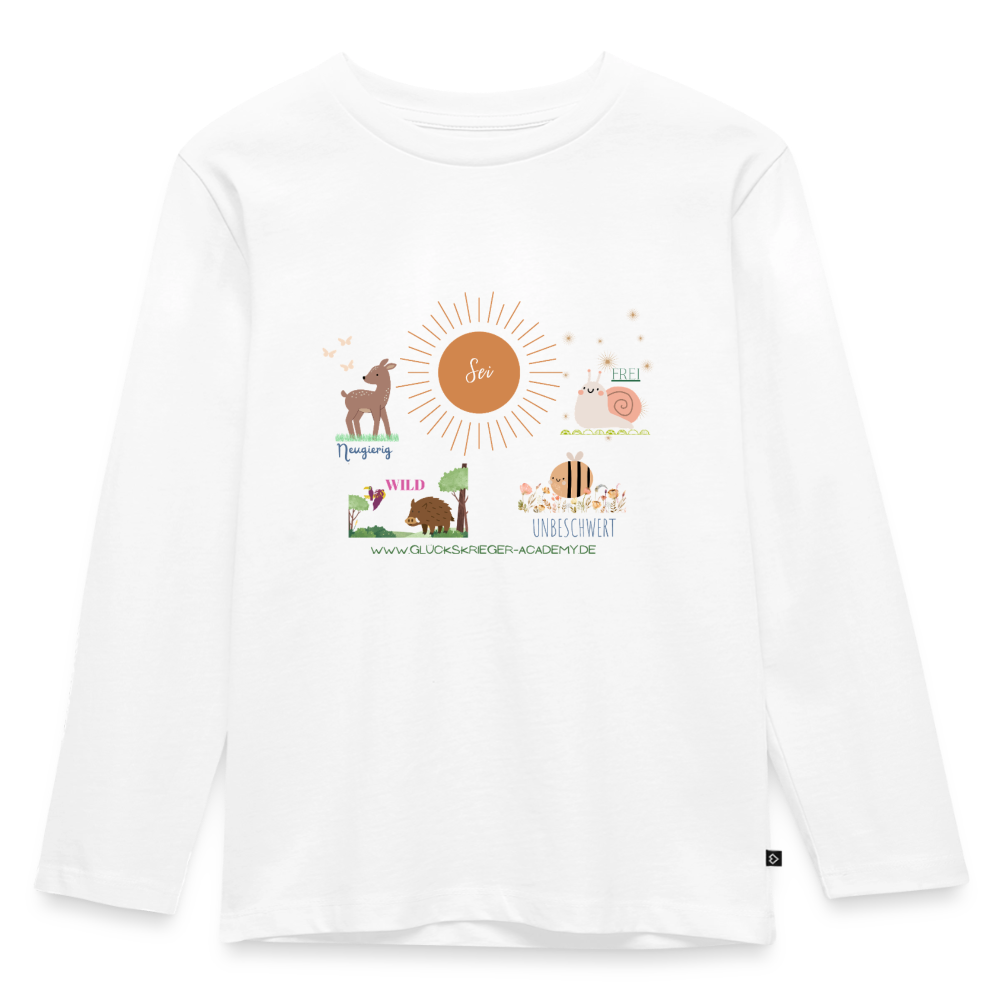 Langarmshirt für kleine Glückskrieger - white