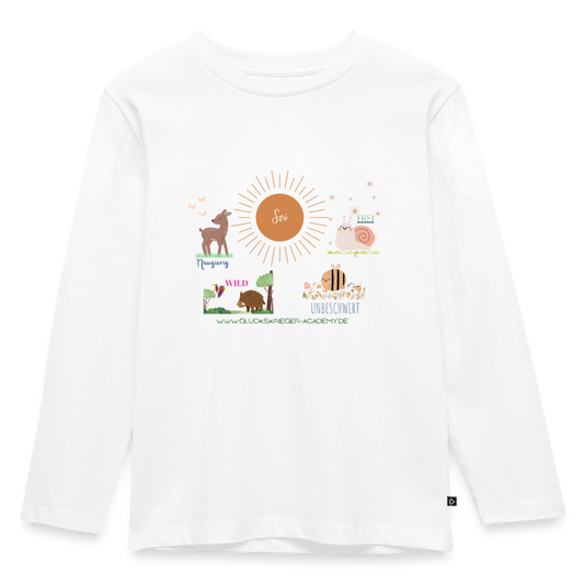 Langarmshirt für kleine Glückskrieger - white