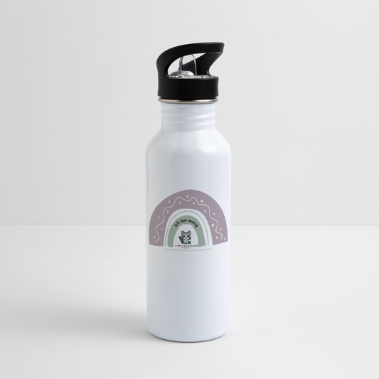 Glückskrieger Trinkflasche – Stark durch den Tag - white