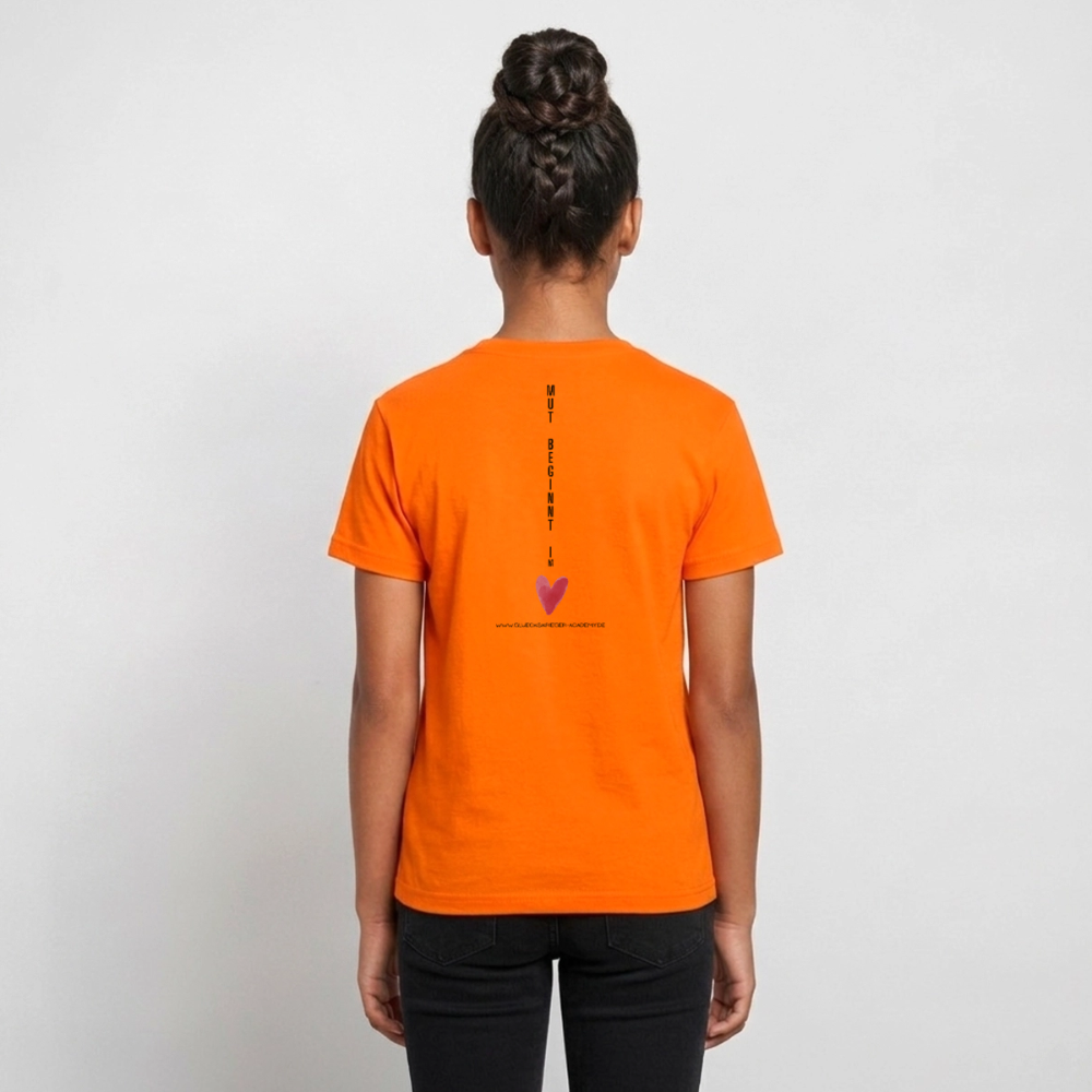 T-Shirt für Teens- Mut - orange