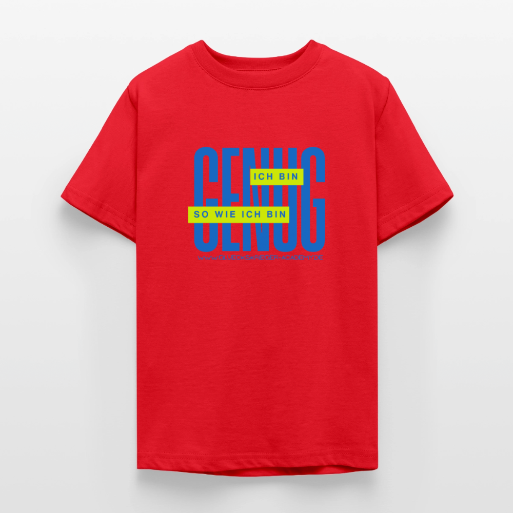 T-Shirt für Teens- Genug - red