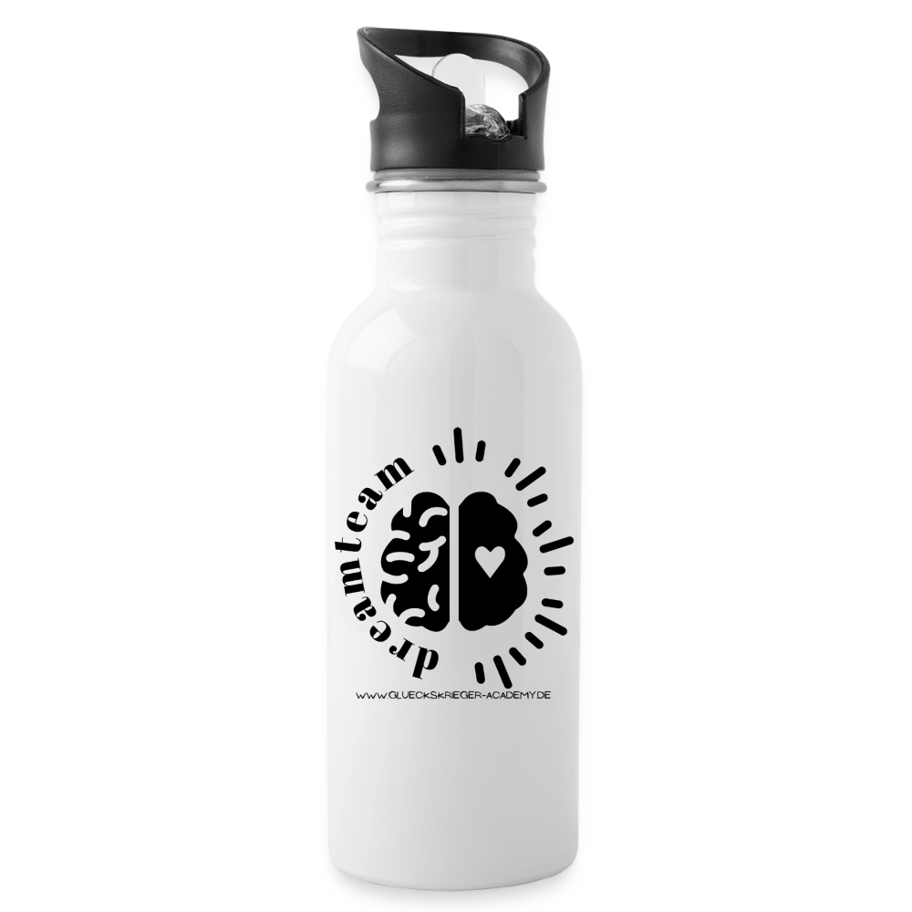 Glückskrieger Trinkflasche – Dreamteam - white