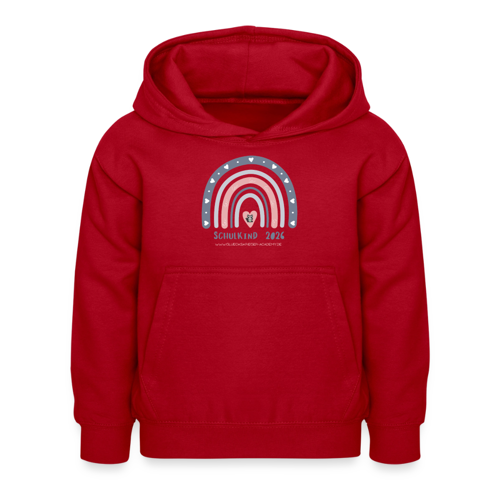 Glückskrieger Hoodie – Schulkind 2026 - red
