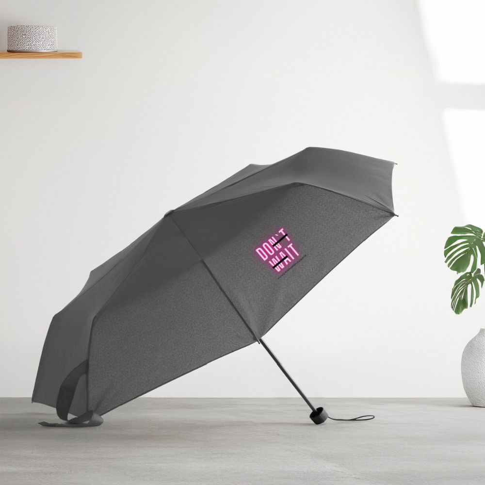 Glückskrieger Regenschirm – Stark durch jedes Wetter-Do it - grey