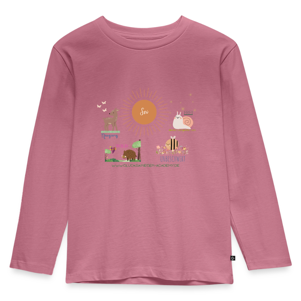 Langarmshirt für kleine Glückskrieger - mauve
