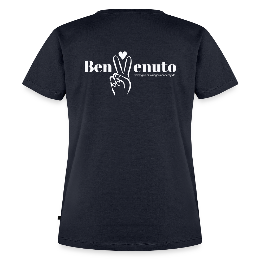 Damen Shirt 2- Benvenuto - navy