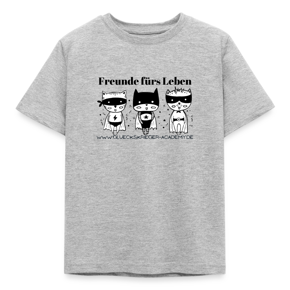Kinder Shirt - Freunde fürs Leben - heather grey