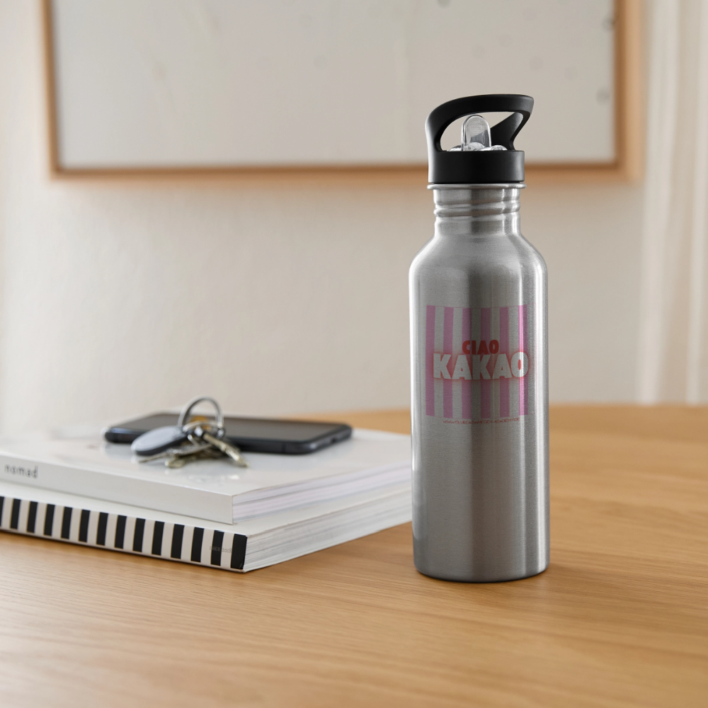 Glückskrieger Trinkflasche – Ciao - silver