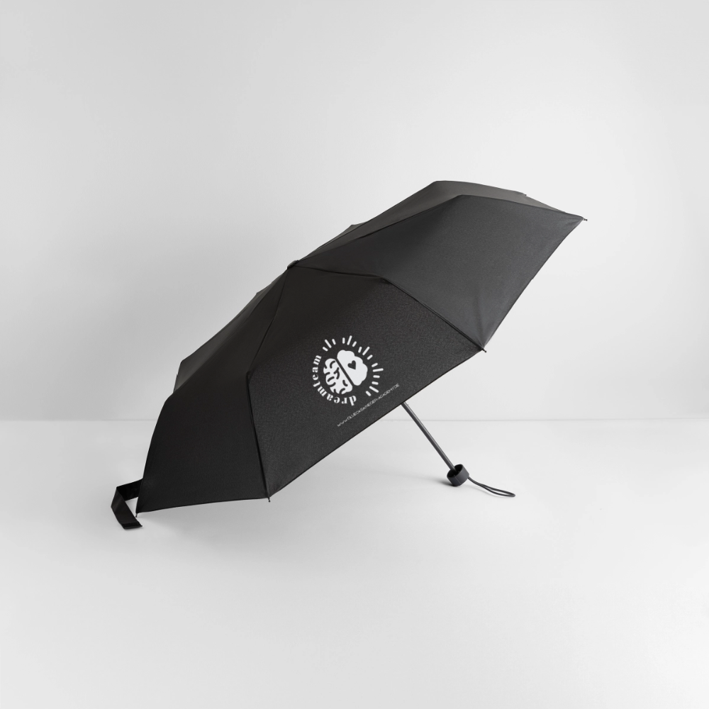 Glückskrieger Regenschirm – Stark durch jedes Wetter-Dreamteam - black
