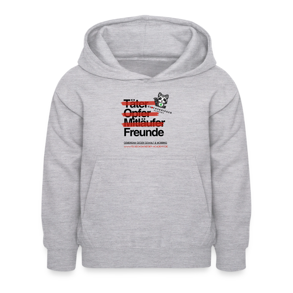 Glückskrieger Hoodie – Freunde - light heather grey