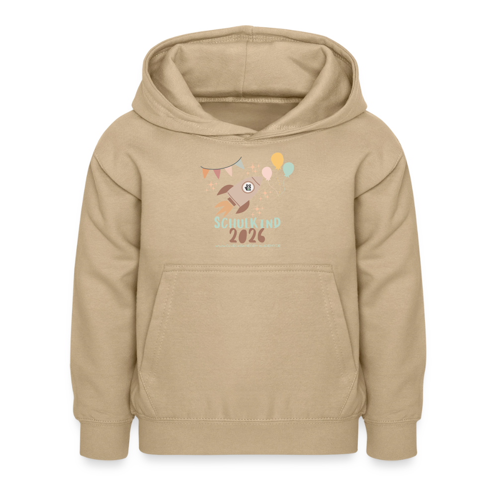Glückskrieger Hoodie – Schulkind 2026 - sand