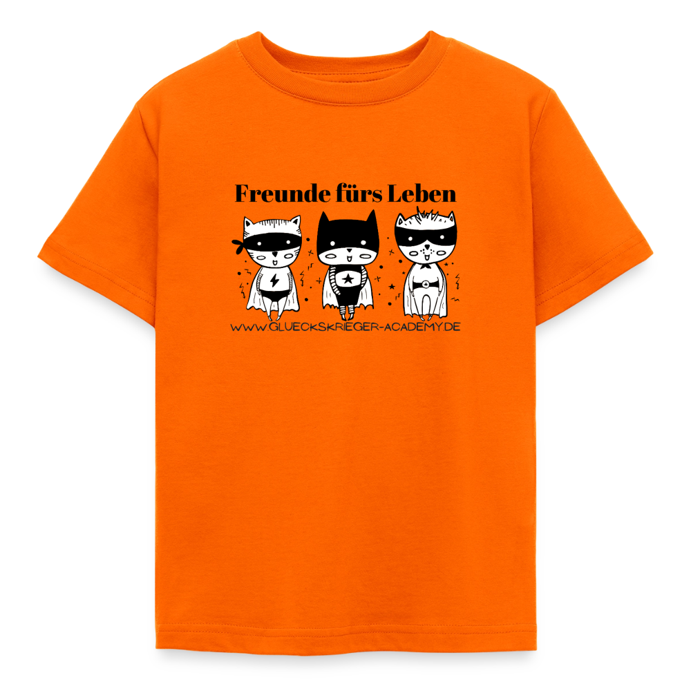 Kinder Shirt - Freunde fürs Leben - orange