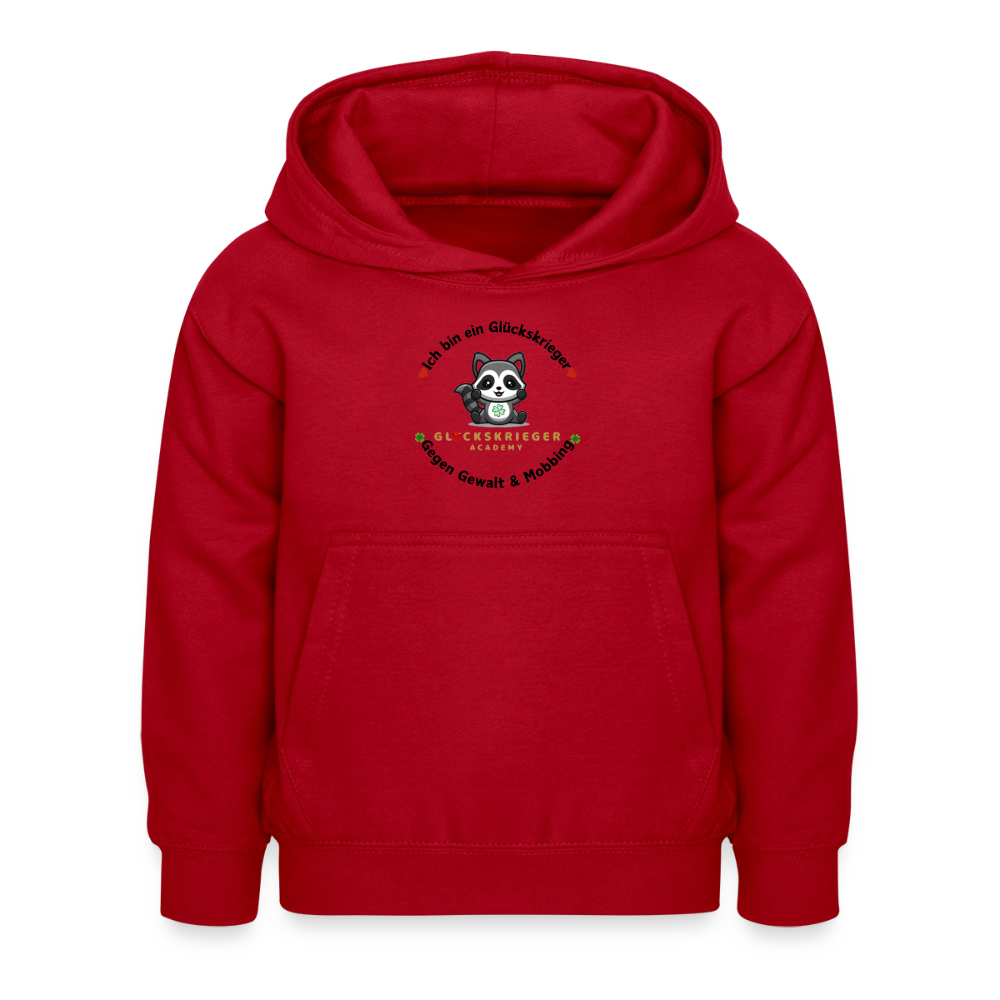 Glückskrieger Hoodie – Stark & Mutig - red