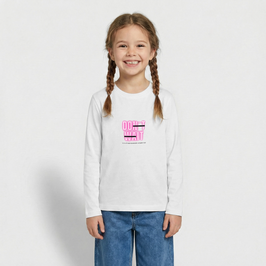 Langarmshirt für coole Teens-Do it - white