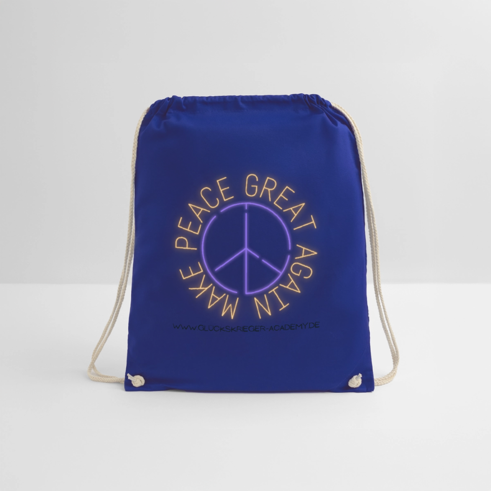 Glückskrieger Turnbeutel – Stärke für unterwegs - royal blue