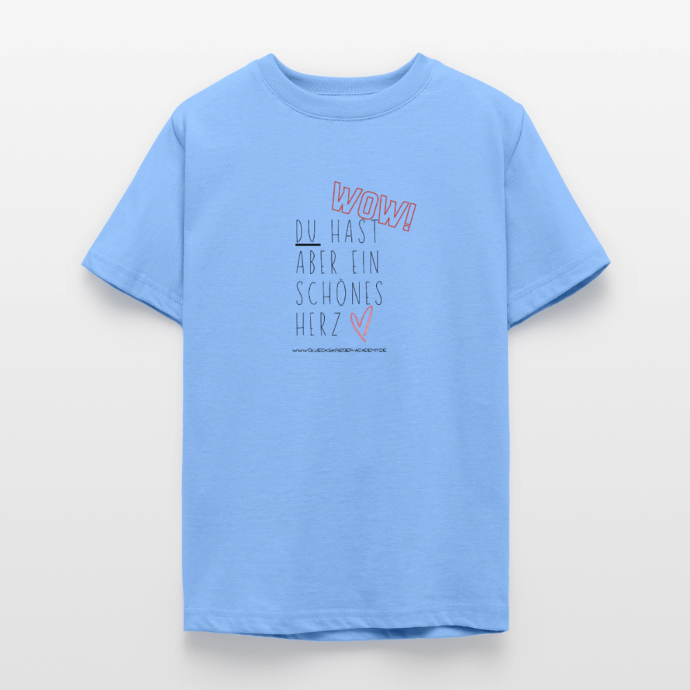 T-Shirt für Teens- Herz - sky blue