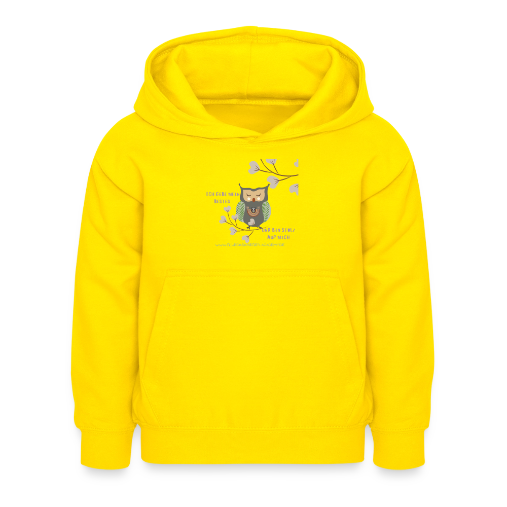 Glückskrieger Hoodie – Stark & Mutig - yellow