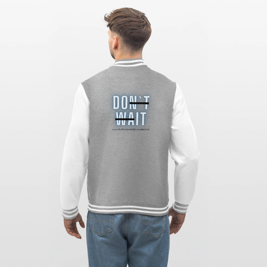 College Jacke –Do it - heather grey/white