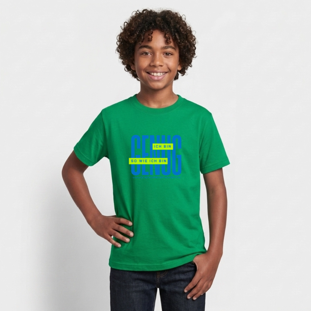 T-Shirt für Teens- Genug - kelly green