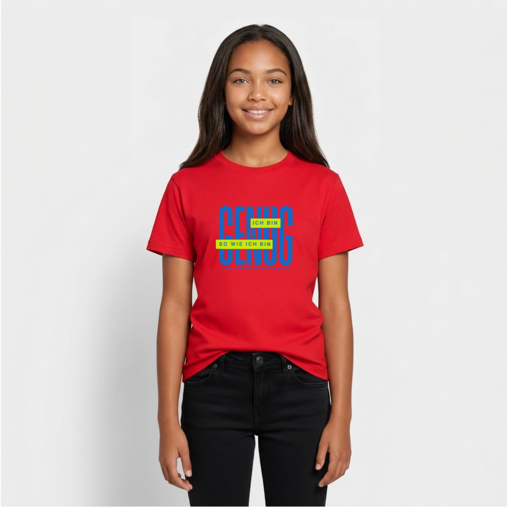 T-Shirt für Teens- Genug - red