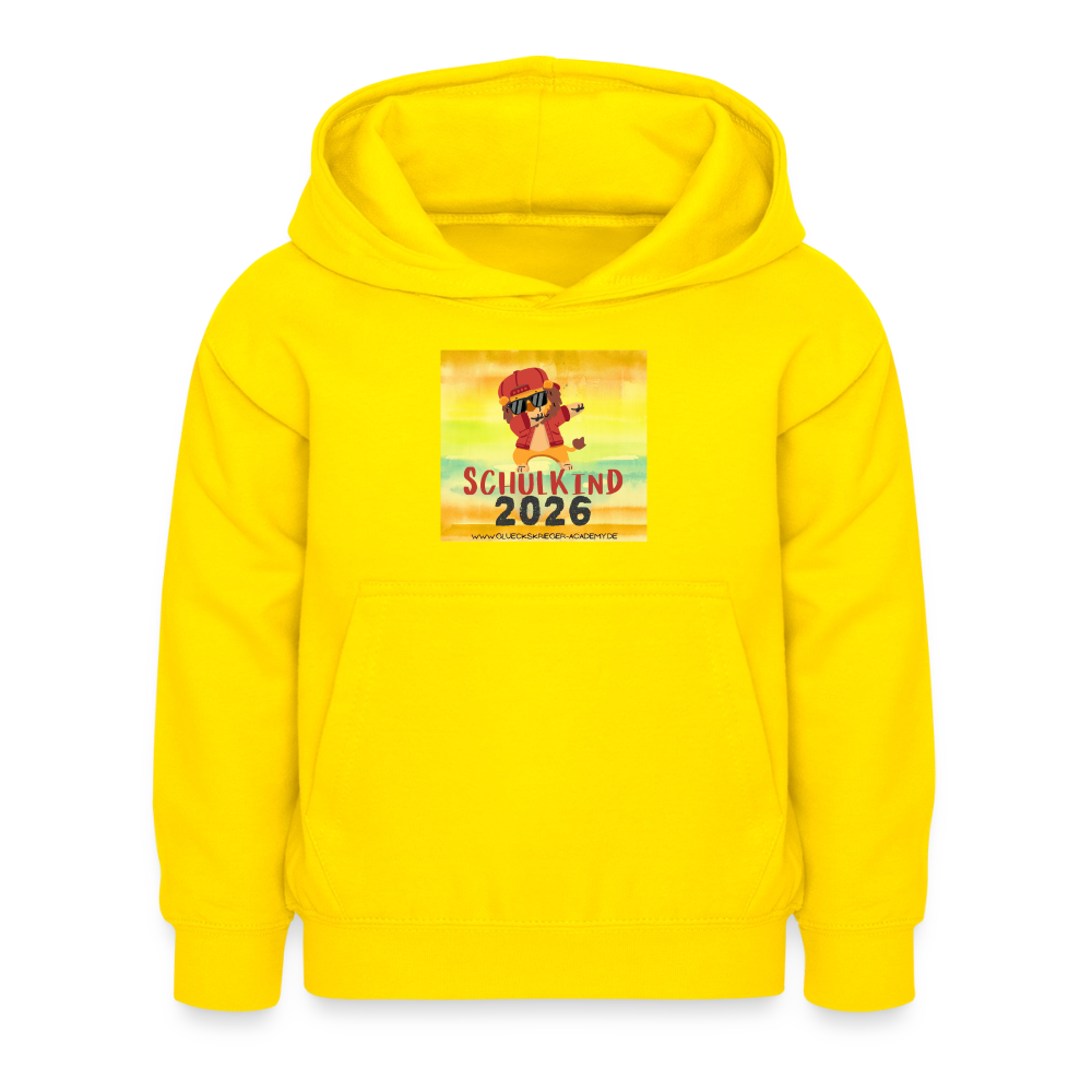 Glückskrieger Hoodie – Schulkind 2026 - yellow