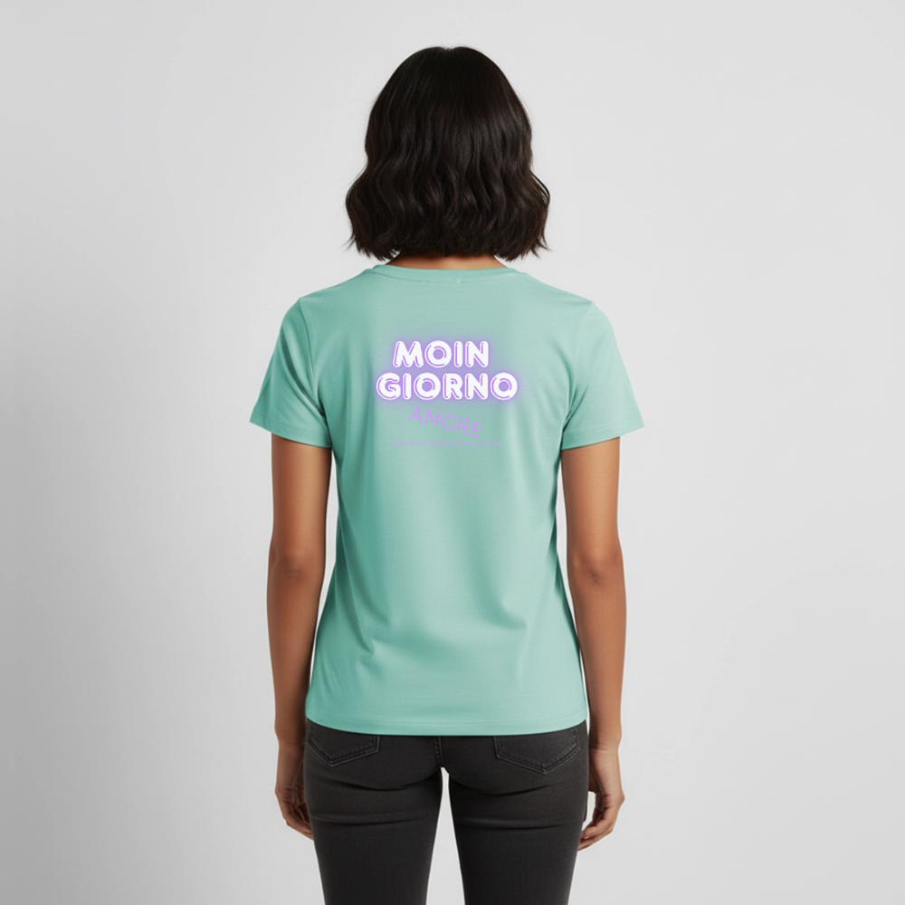Damen Shirt 2-Moin - mint 