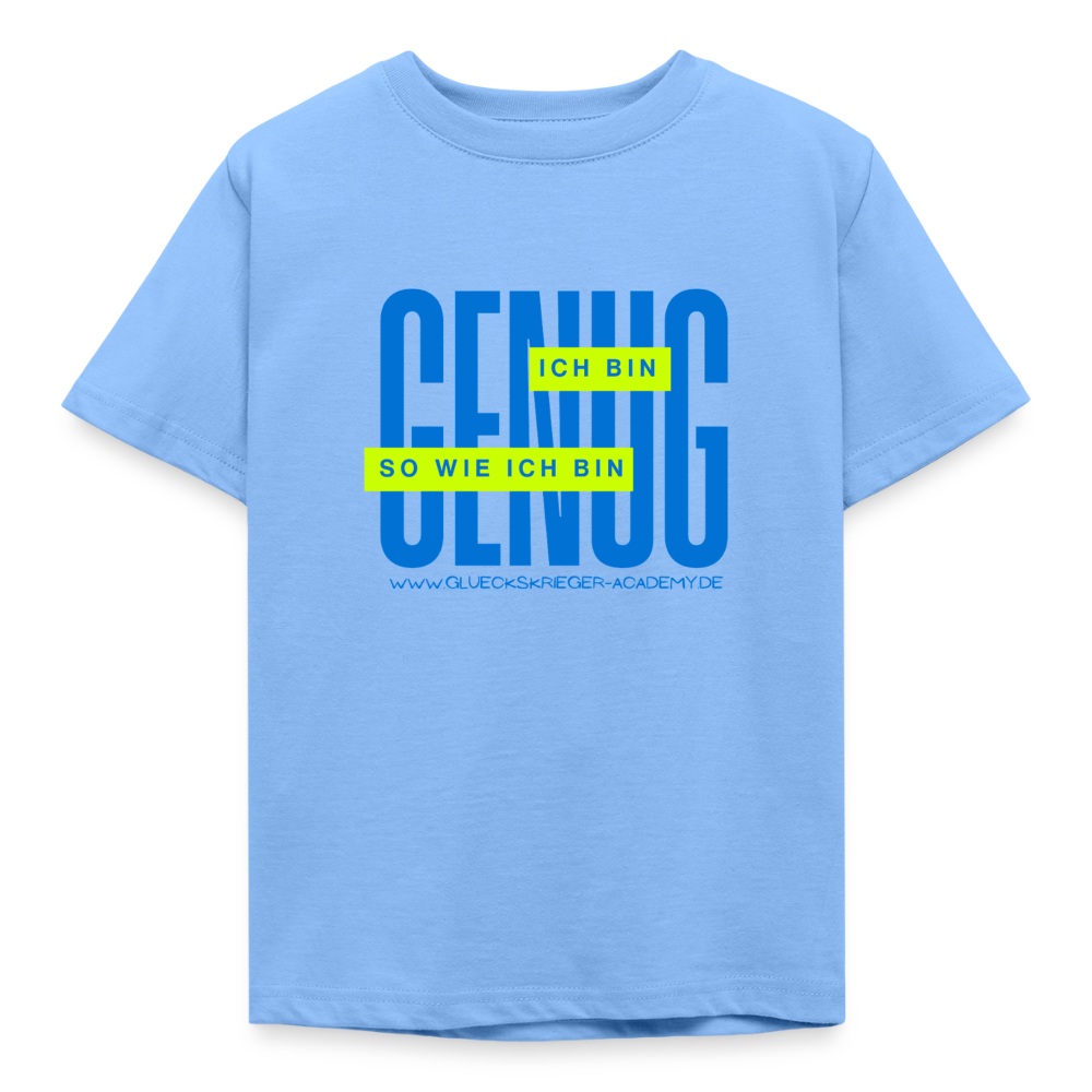 Kinder Shirt - Definition Glückskrieger - sky blue