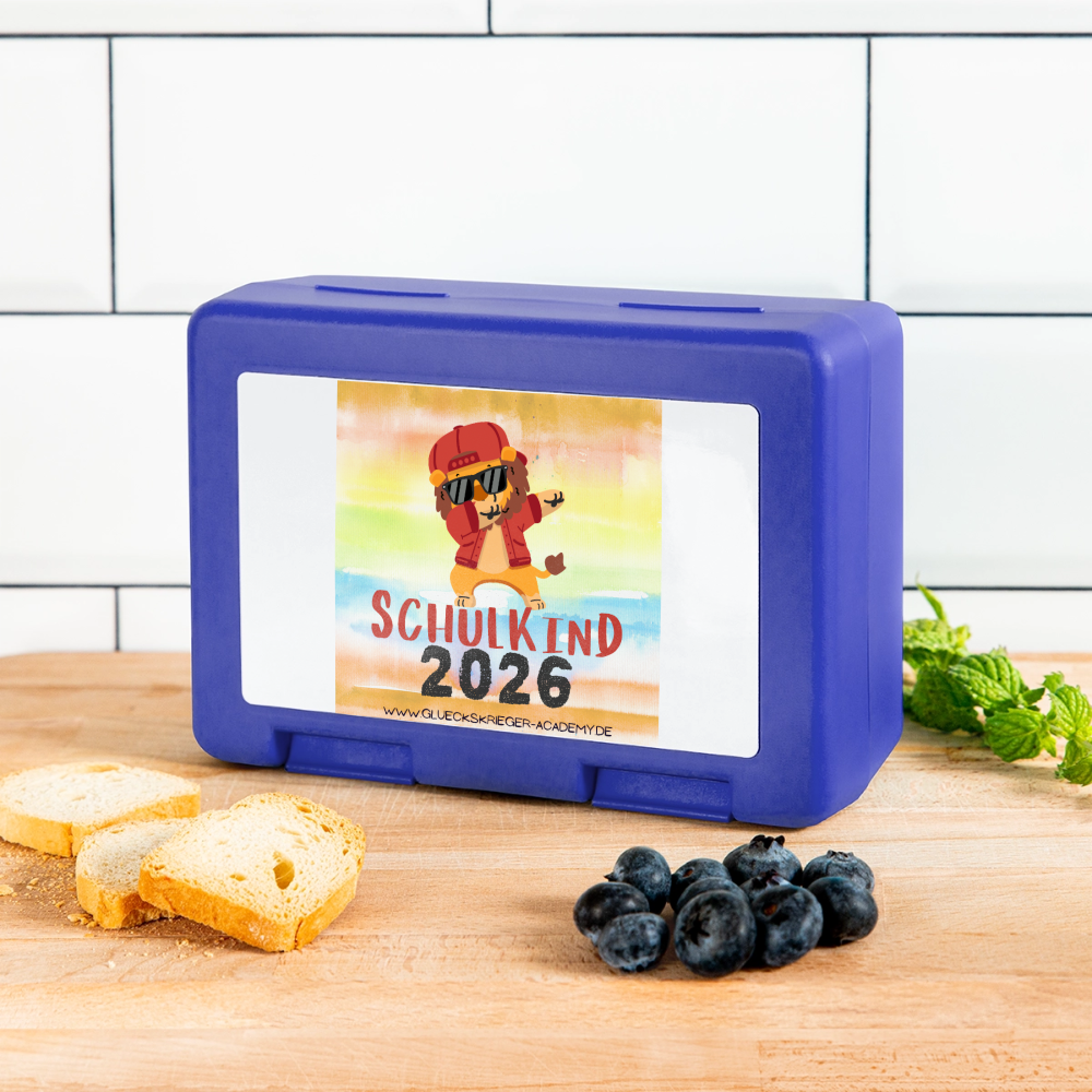 Kinder Lunchbox – Schulkind 2026 - royal blue
