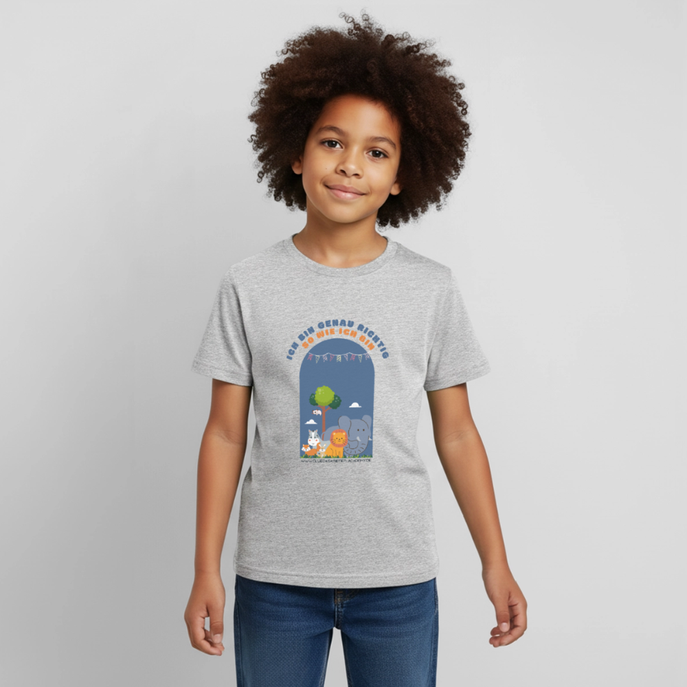 Kinder Shirt - Ich bin... - heather grey
