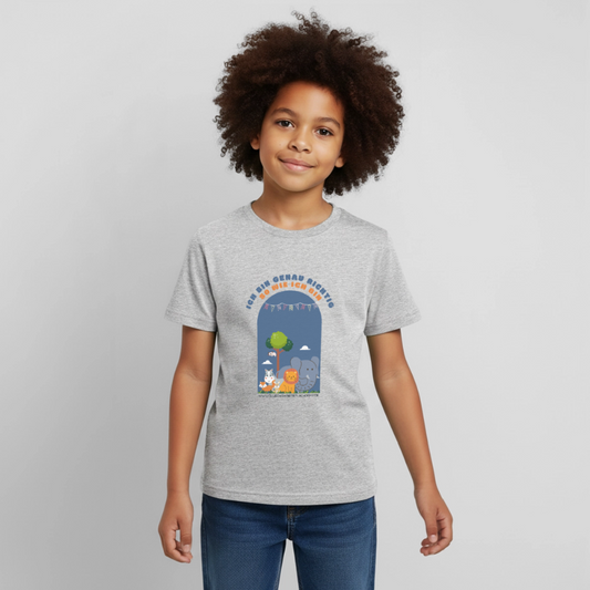 Kinder Shirt - Ich bin... - heather grey