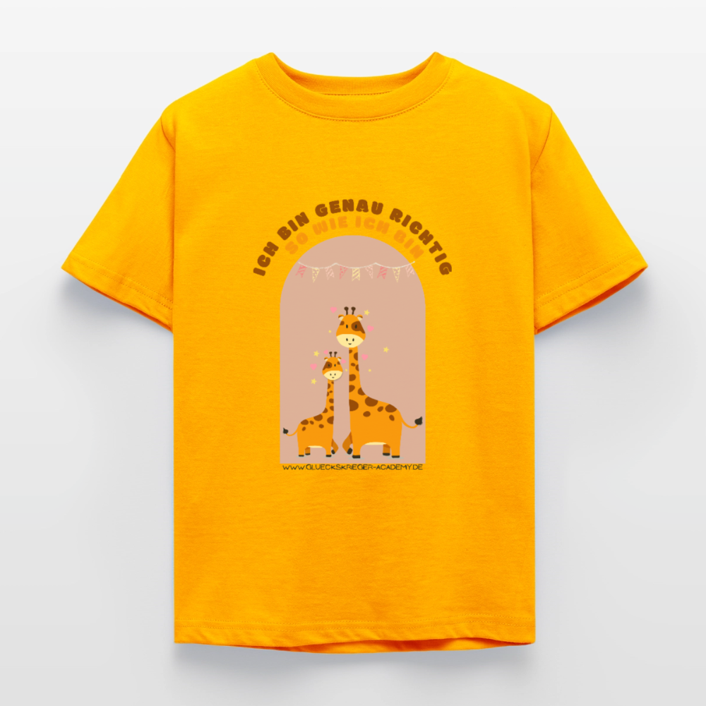 Kinder Shirt - Ich bin... - gold