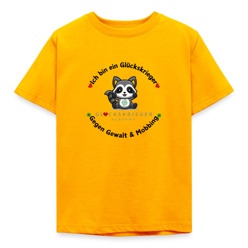Glückskrieger Kinder T-Shirt – Mut & Selbstvertrauen - gold