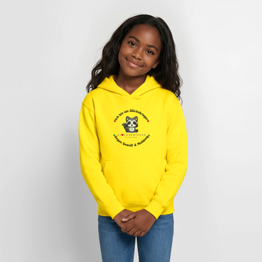 Teen Glückskrieger Hoodie – Wärme & Stärke für jeden Tag - yellow