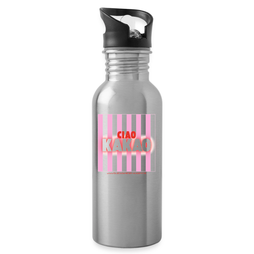 Glückskrieger Trinkflasche – Ciao - silver