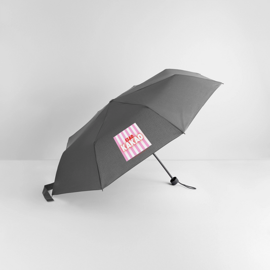 Glückskrieger Regenschirm – Stark durch jedes Wetter - grey