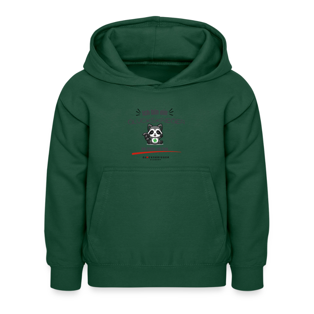 Glückskrieger Hoodie – Stark & Mutig - bottle green