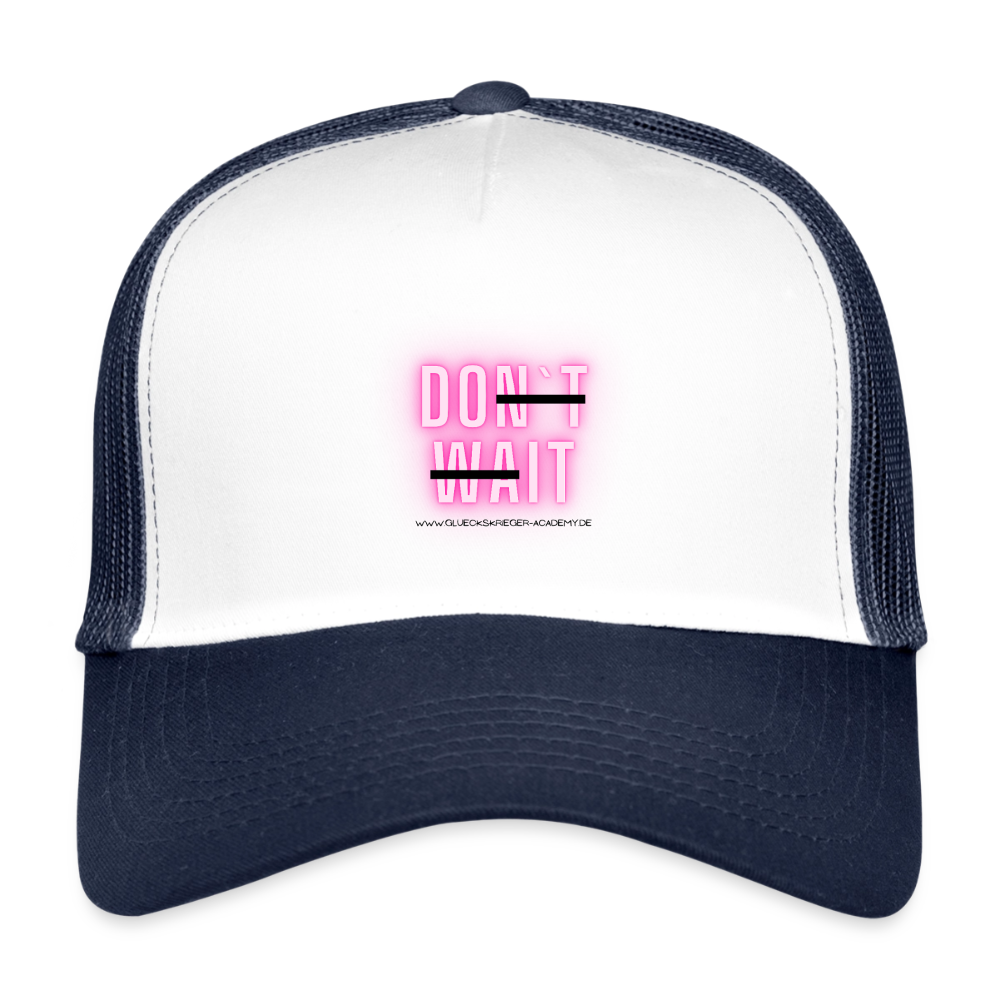 Kids’ Trucker Cap-Do it - white/navy