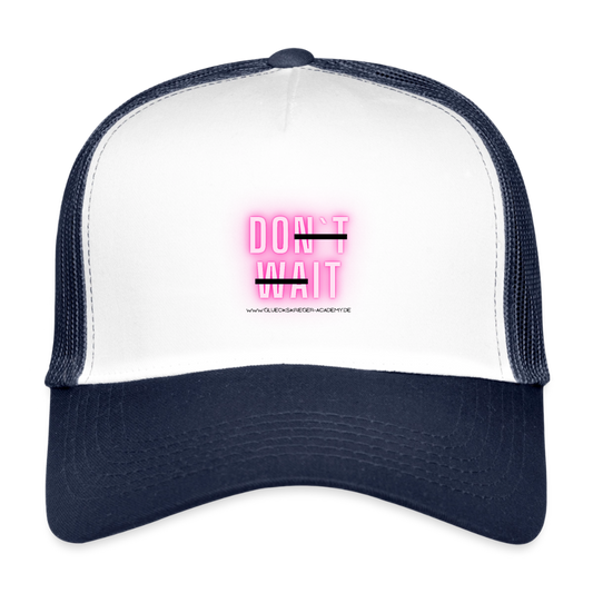 Kids’ Trucker Cap-Do it - white/navy